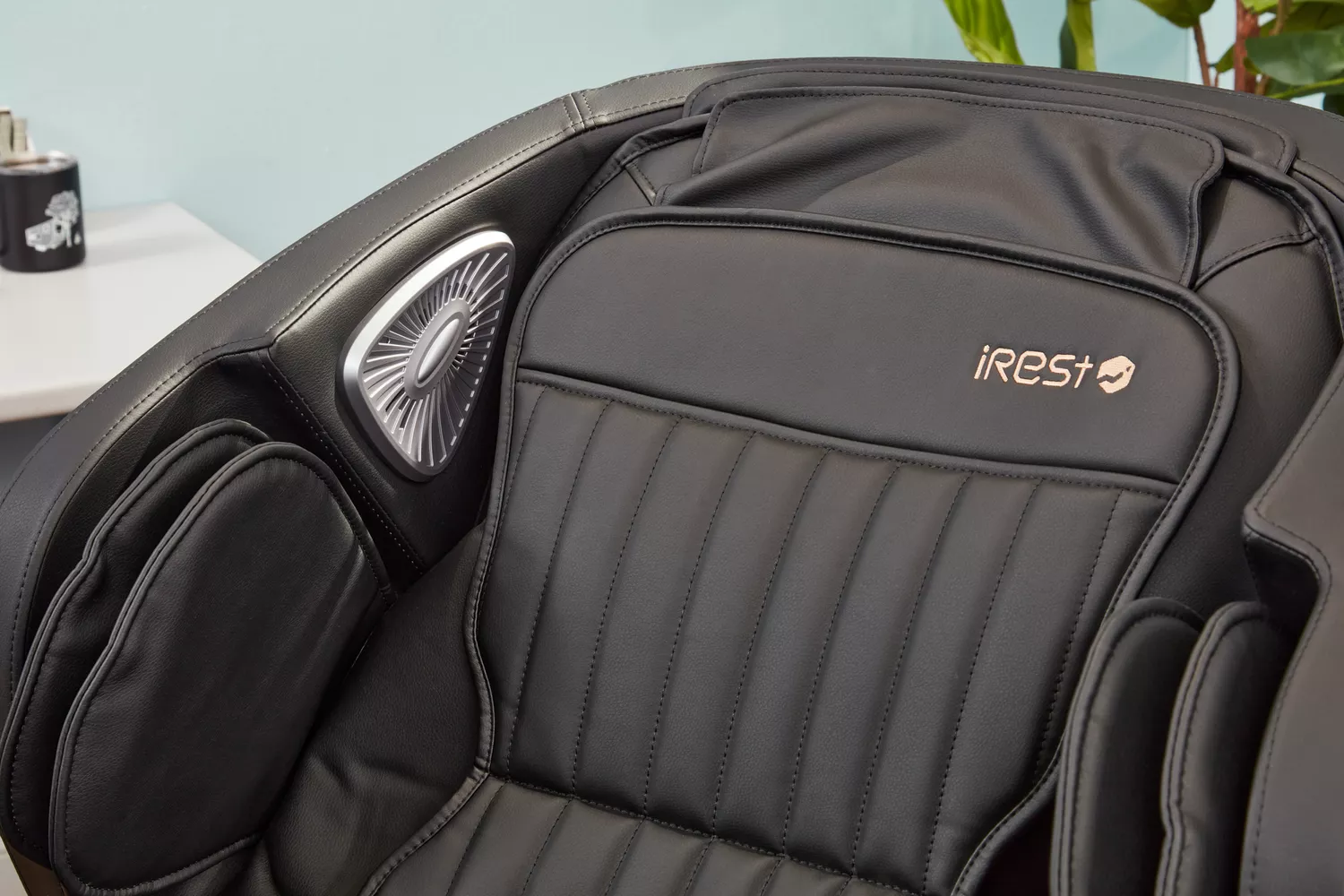 Close-up of the headrest on an iRest Zero Gravity Massage Chair