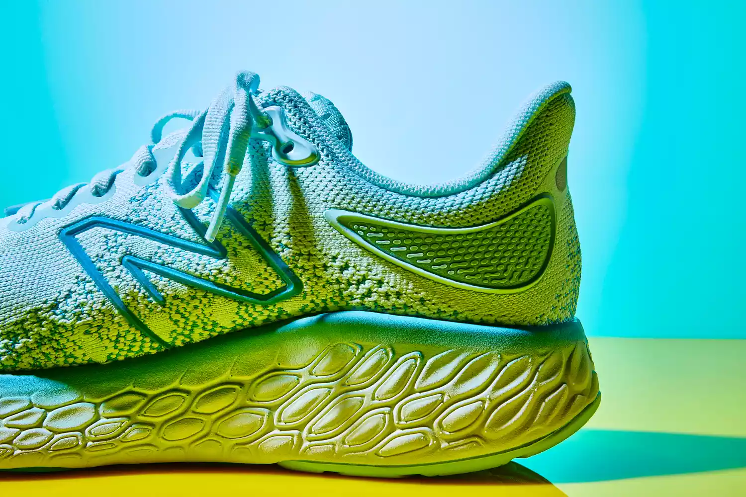 A close up of the heel on the New Balance Women's Fresh Foam X 1080 v13