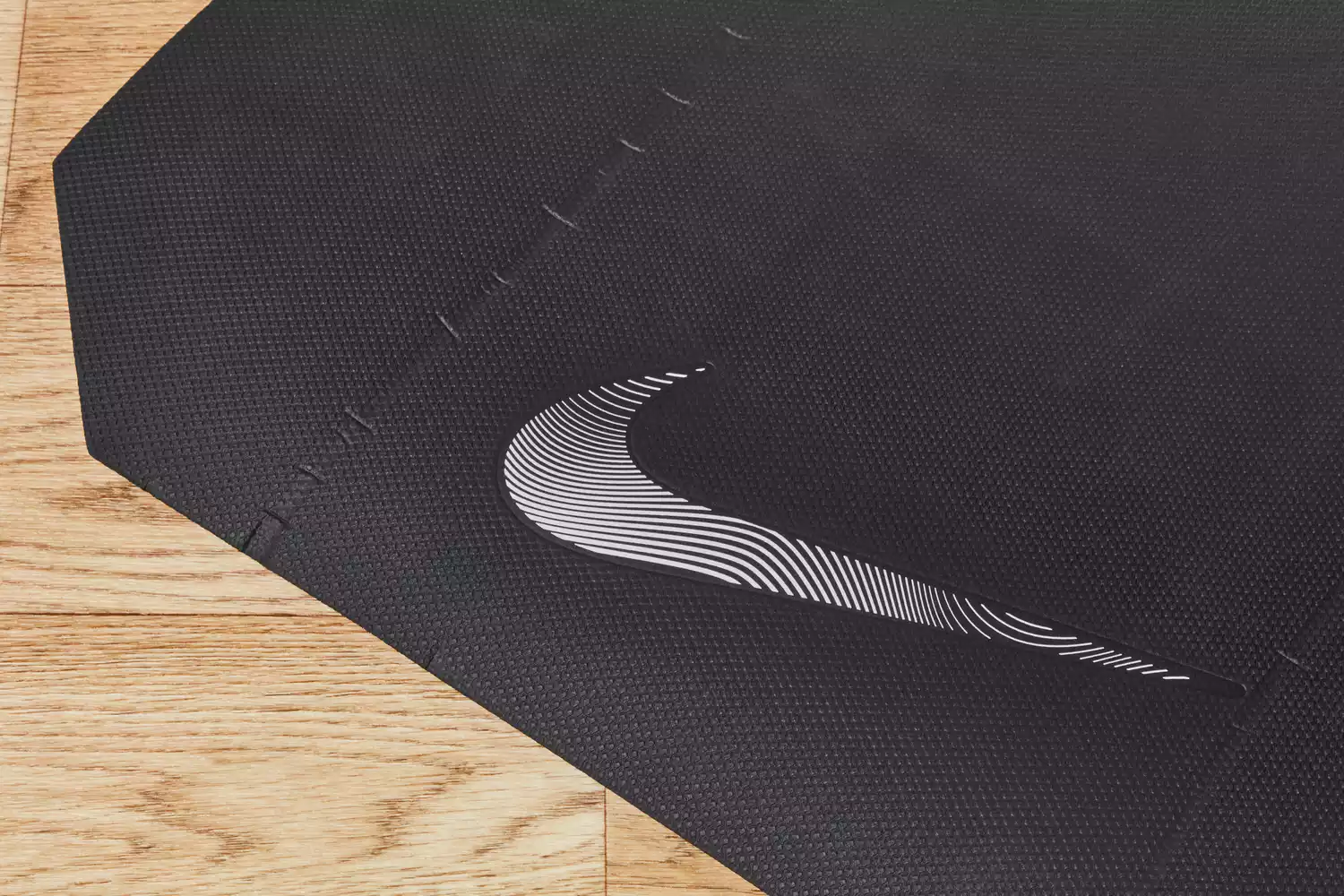 Close-up of the logo on a Nike Training Mat 2.0