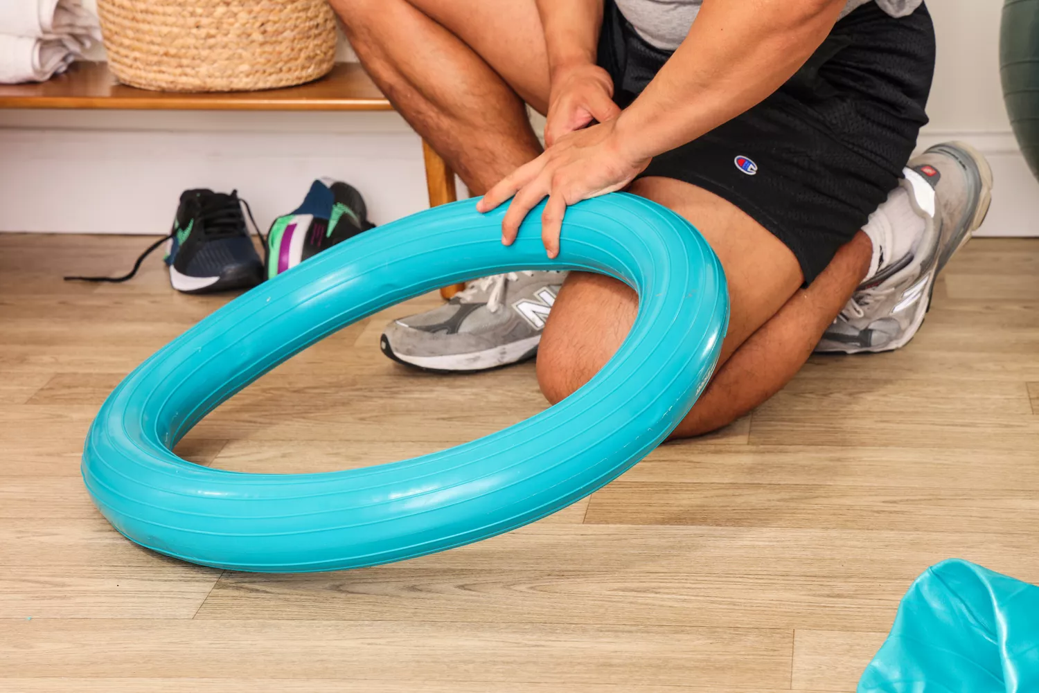 The base for the Trideer Exercise Ball Chair