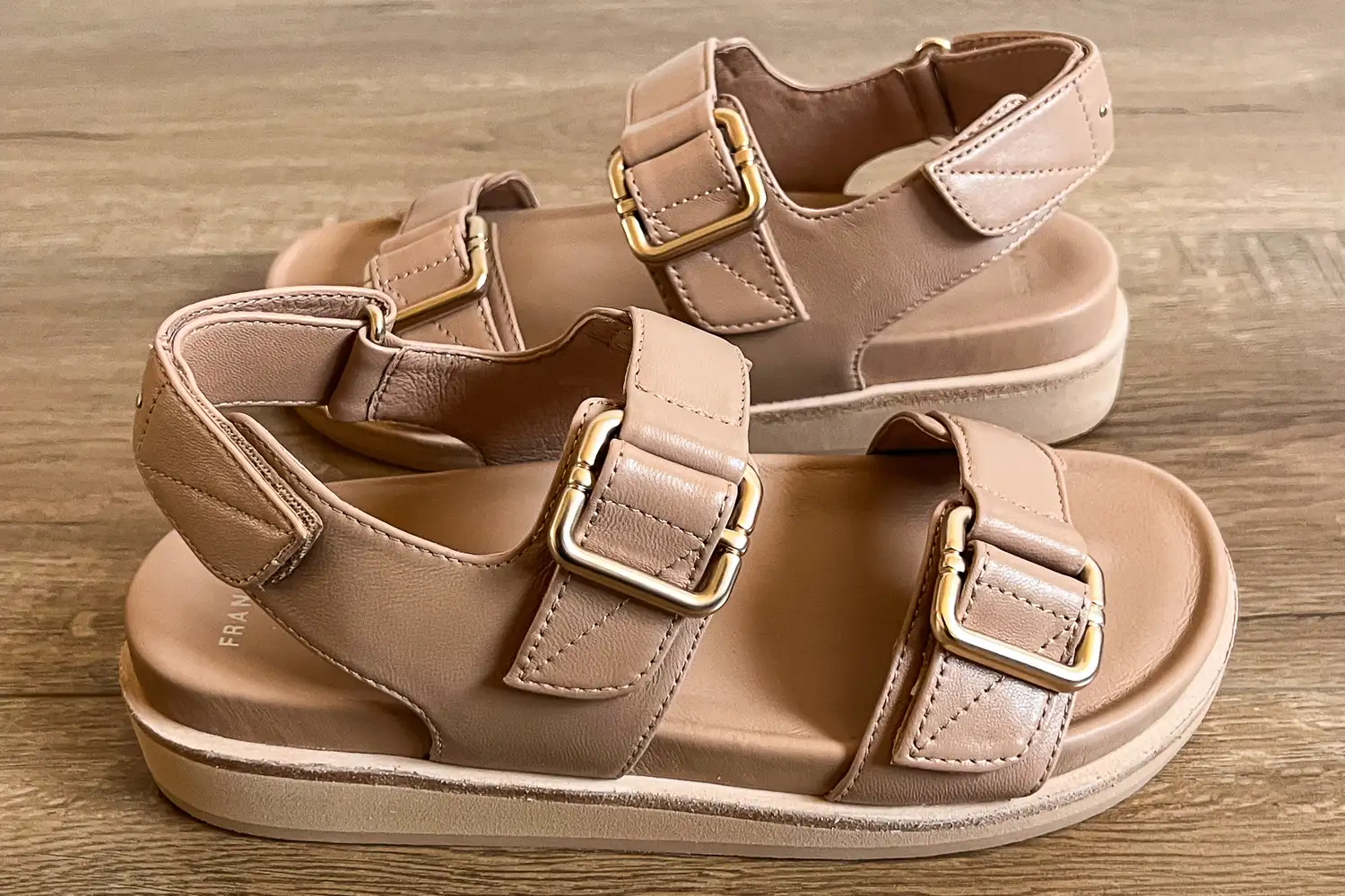 The straps and buckles on the Frankie4 Thompson Sandals