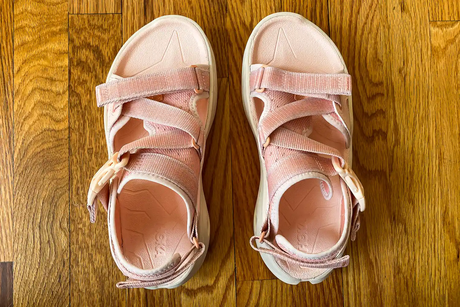 An overhead view of the HOKA Women's Infini Hike TC Sandals