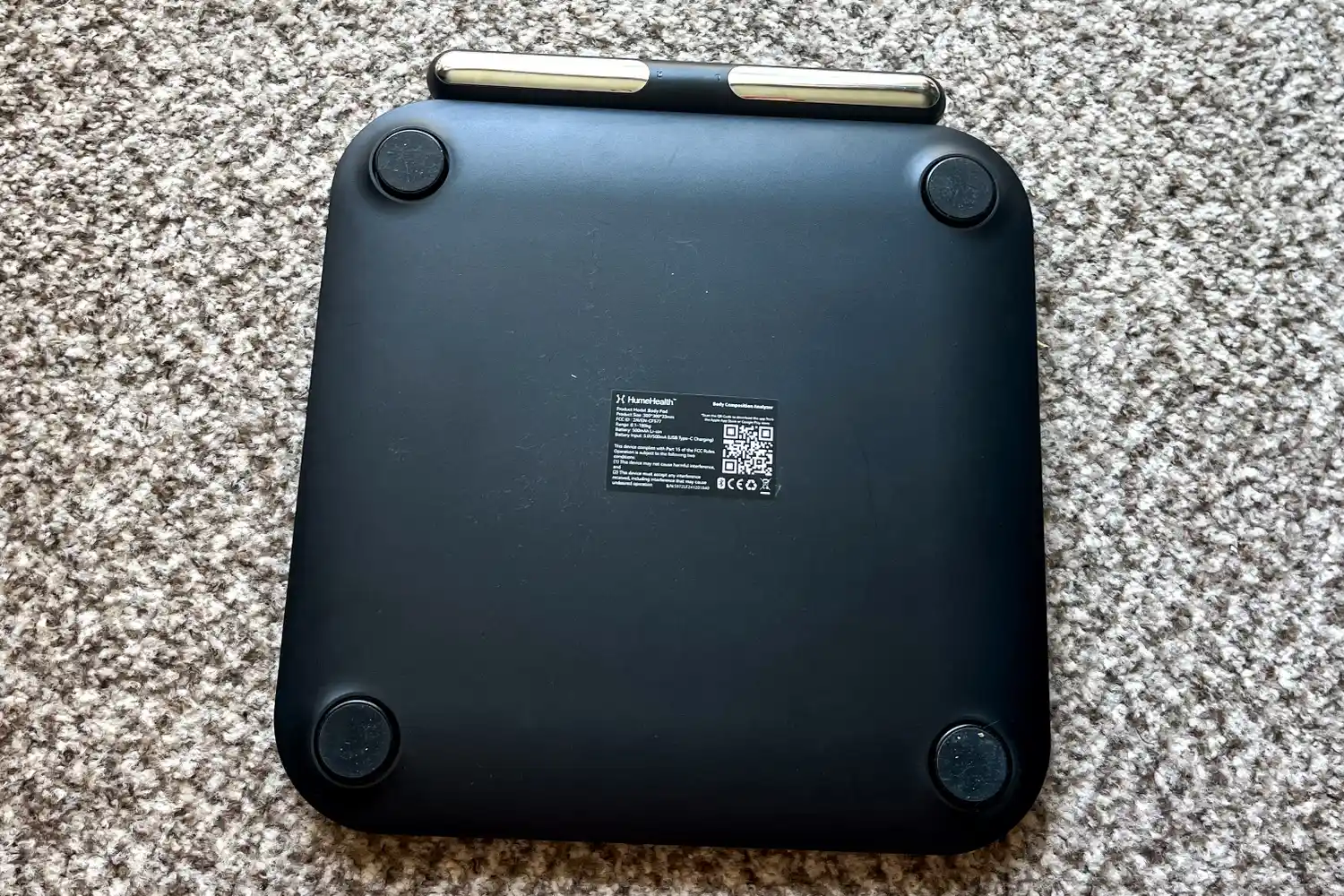 The underside of the HumeHealth The Body Pod