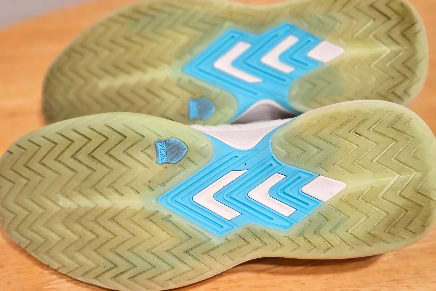 The treads on the bottom of the K-Swiss Women's Ultra Court Pickleball Shoes