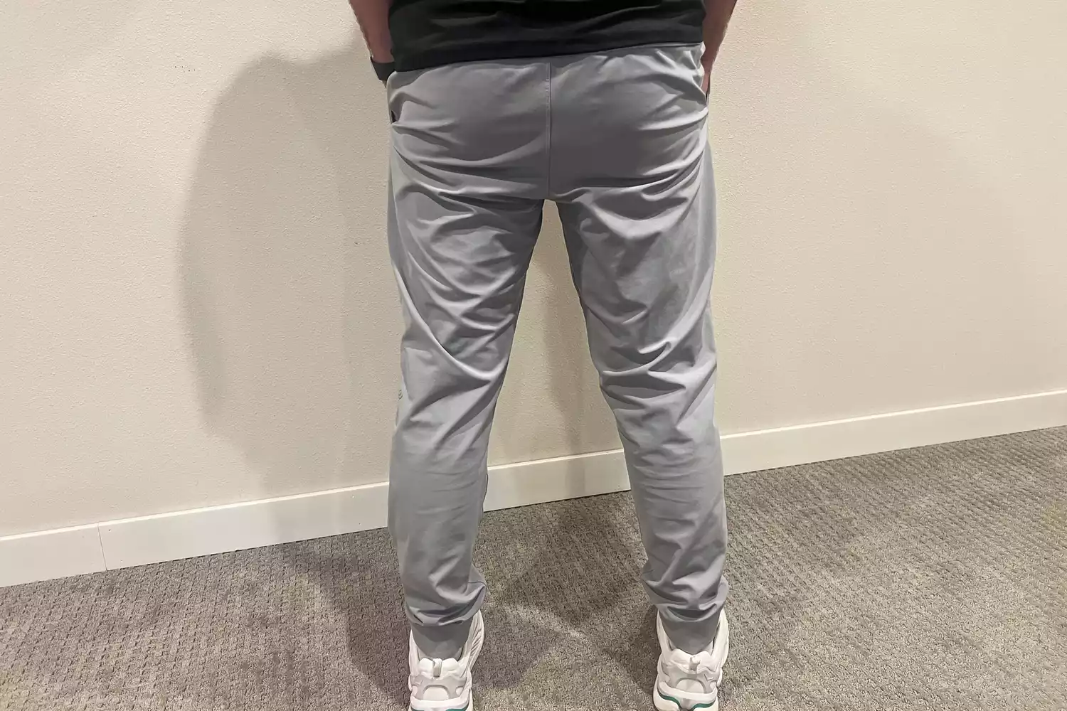 Person wearing lululemon ABC Jogger
