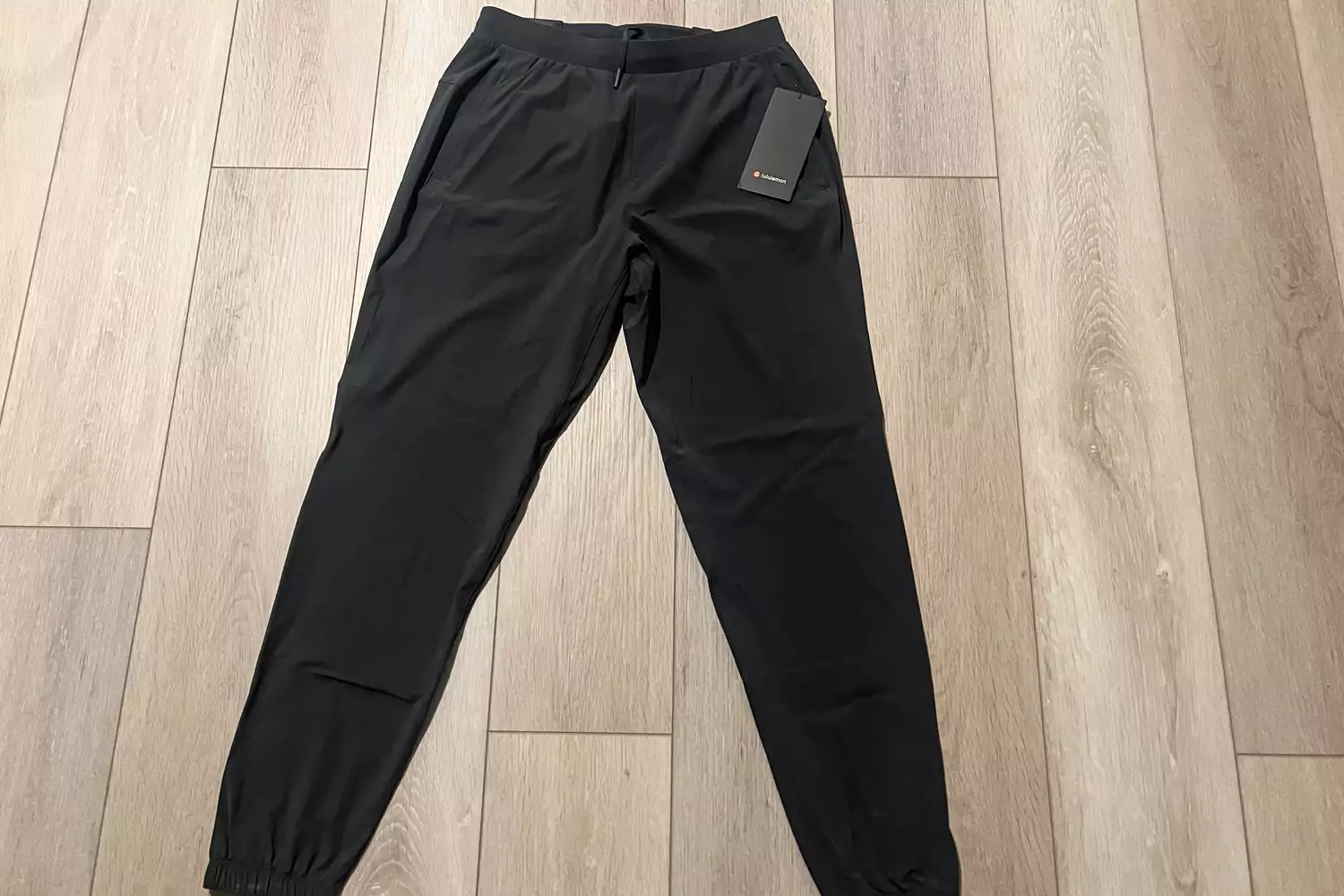lululemon Surge Joggers laying on floor