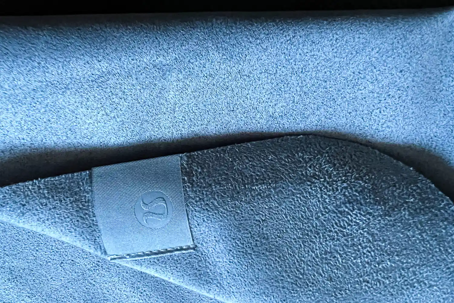 A close-up of the texture of the lululemon The Towel