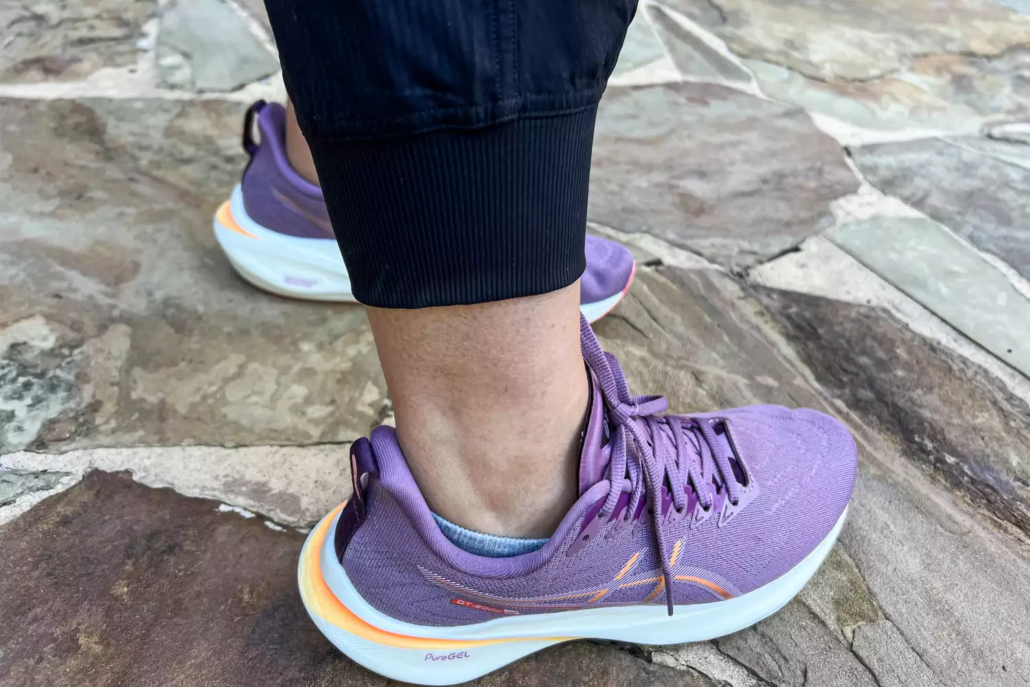 Person wearing lululemon Dance Studio Mid-Rise Jogger 7/8 Length