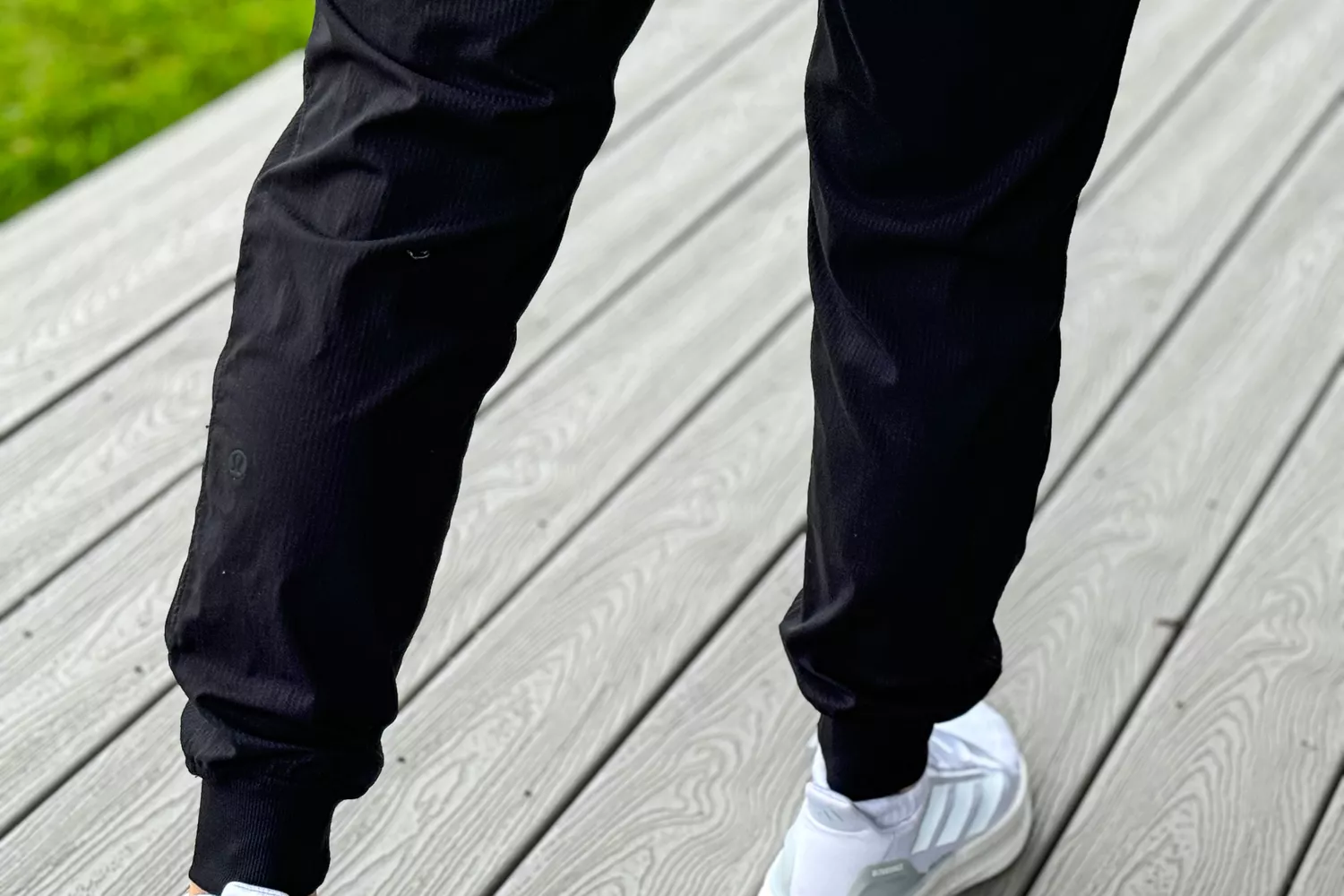 Person wearing lululemon Dance Studio Mid-Rise Jogger Full Length