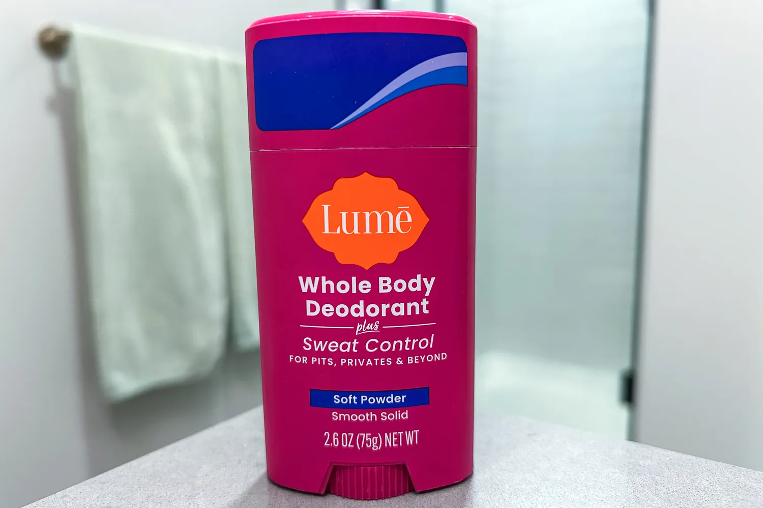 The front of the Lume Solid Stick Deodorant Plus Sweat Control