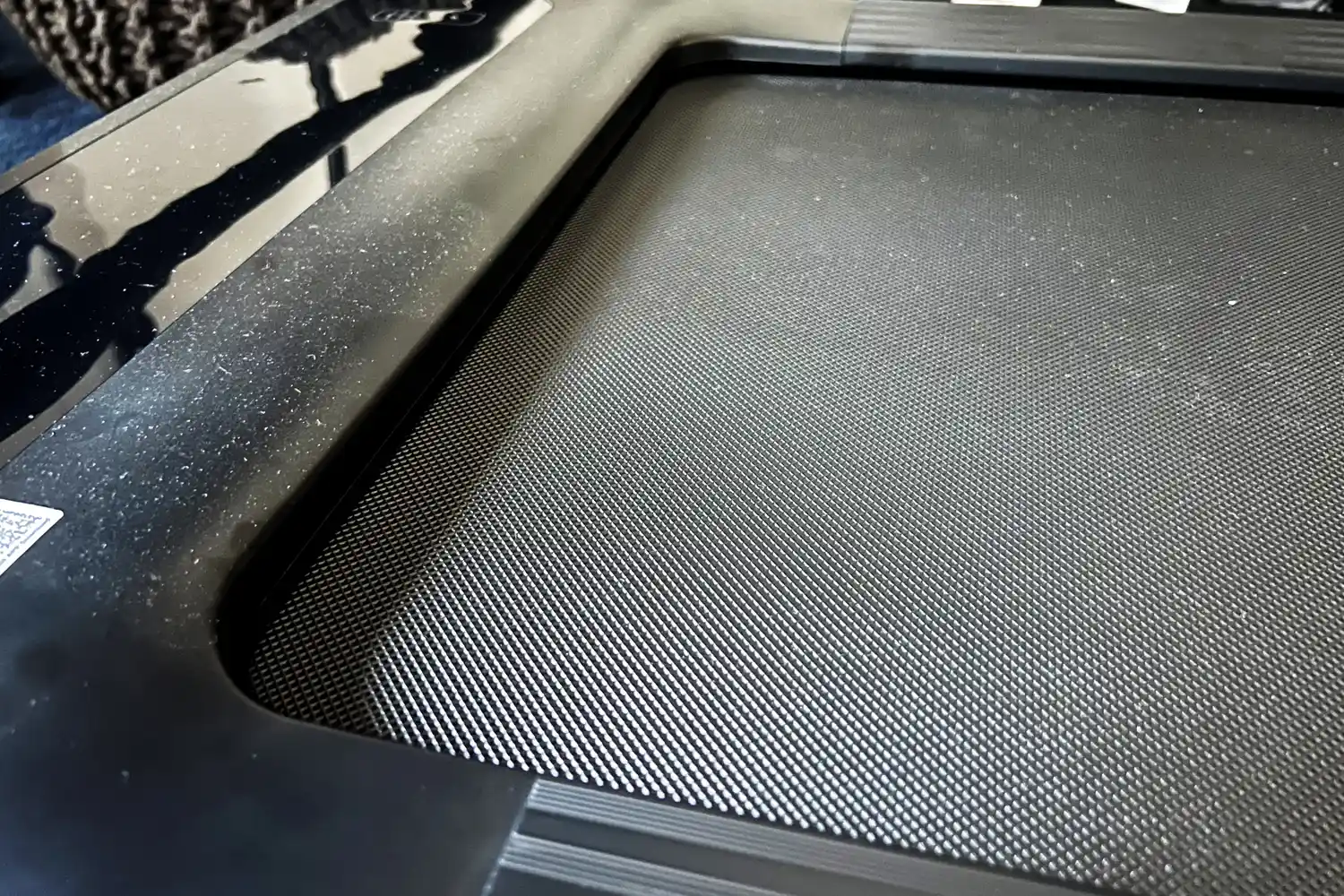 The edge of the Merach NovaWalk W50 TrekPad with Incline