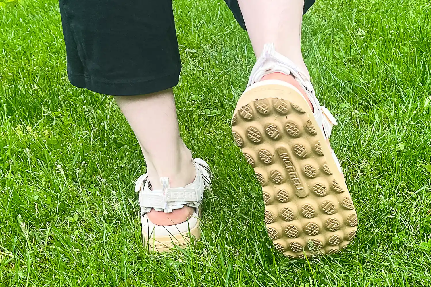 The treads on the bottom of the Merrell Women's Fleur Fisherman Sandal