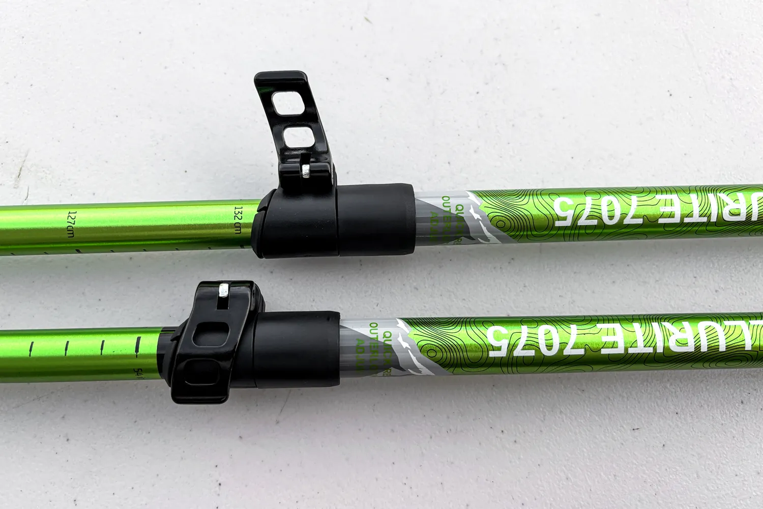 A close-up of the locking mechanism on the Mountainsmith Tellurite 7075 OLS Trekking Poles