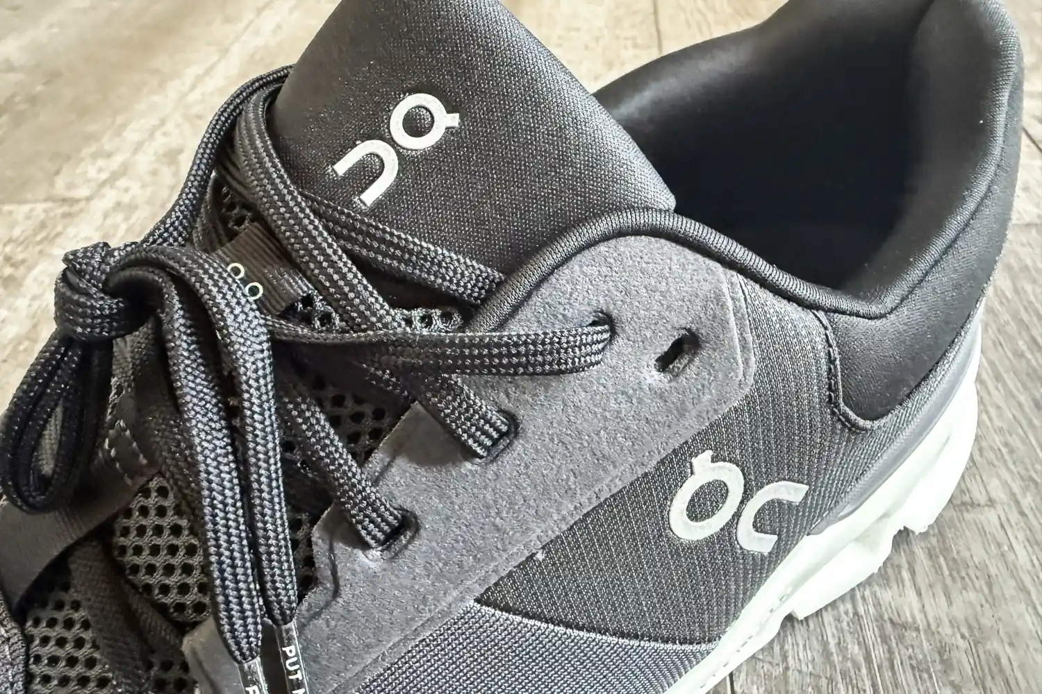 The brand name and logo on the On Running Men's Cloudrunner 2 Wide Running Shoe