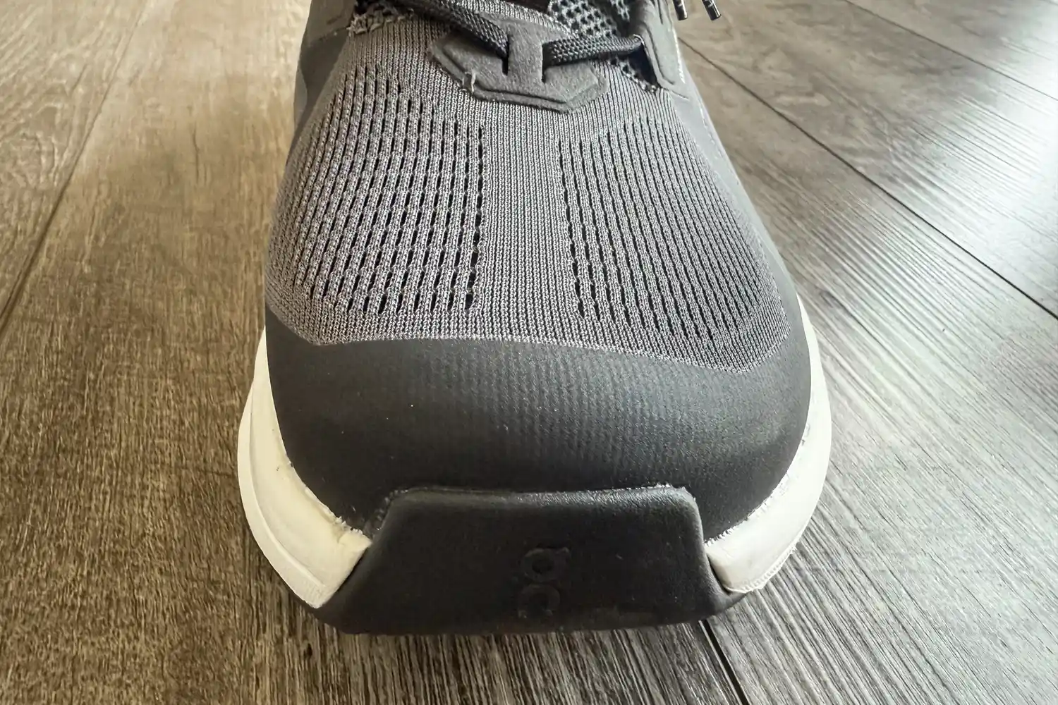 The toe of the On Running Men's Cloudrunner 2 Wide Running Shoe