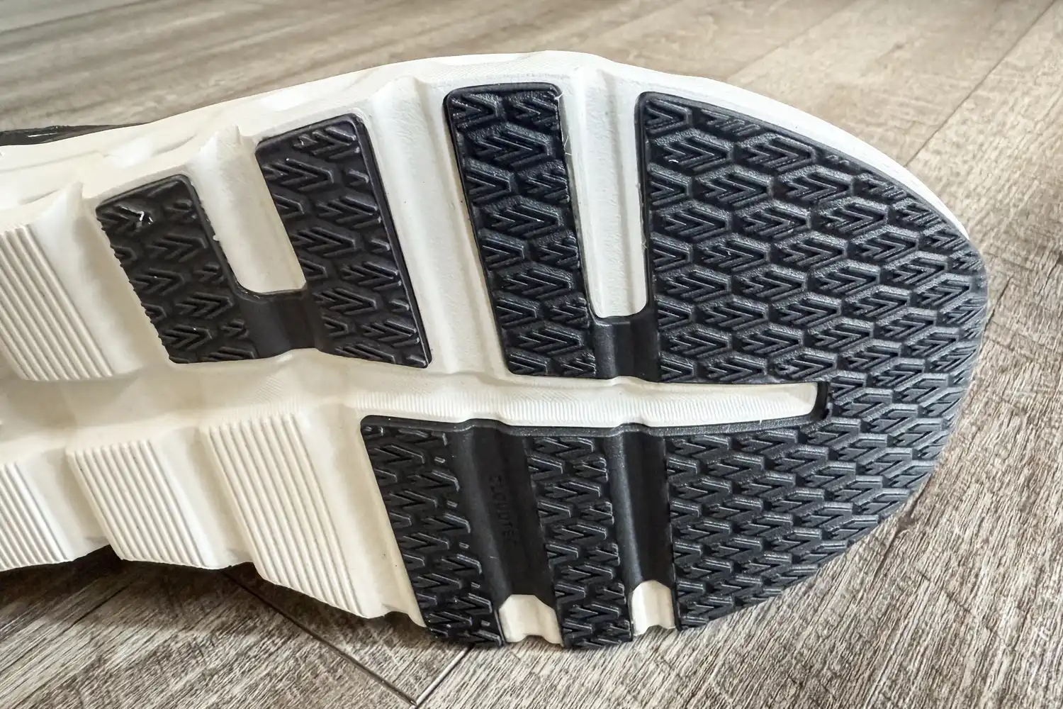 The treads on the bottom of the On Running Men's Cloudrunner 2 Wide Running Shoes