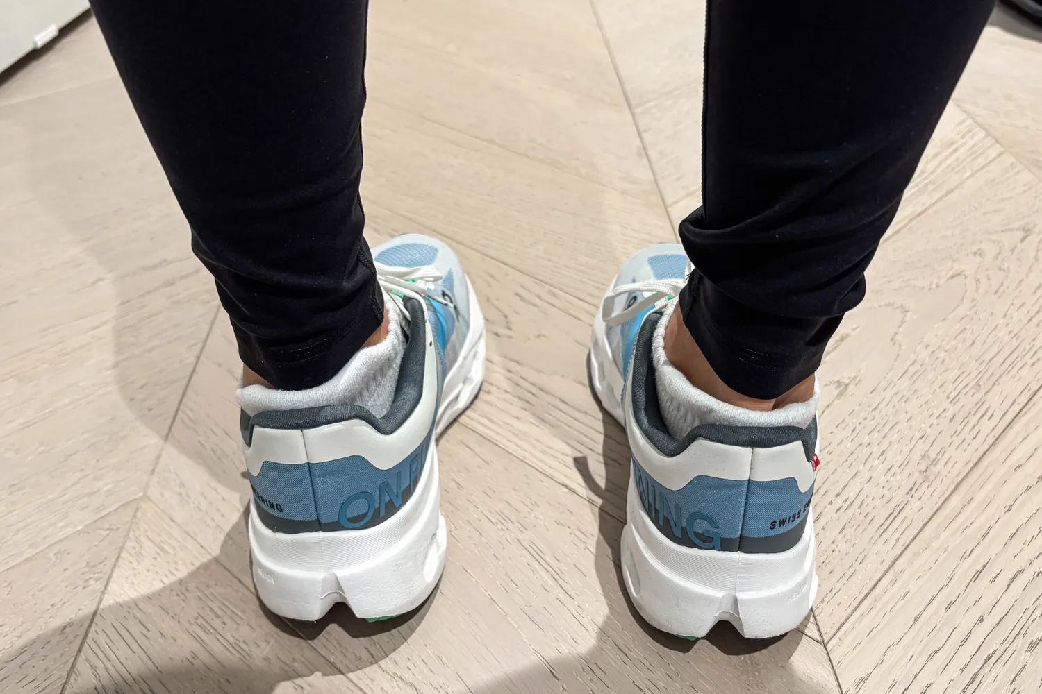 The heel on the back of the On Running Women's Cloudsurfer Next Wide Running Shoes