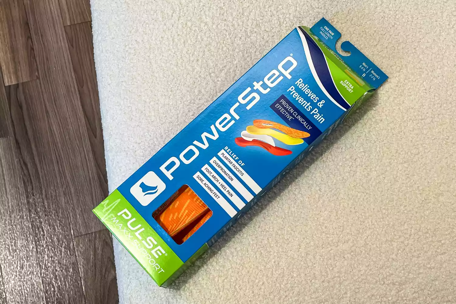 The PowerStep PULSE Maxx Insoles box