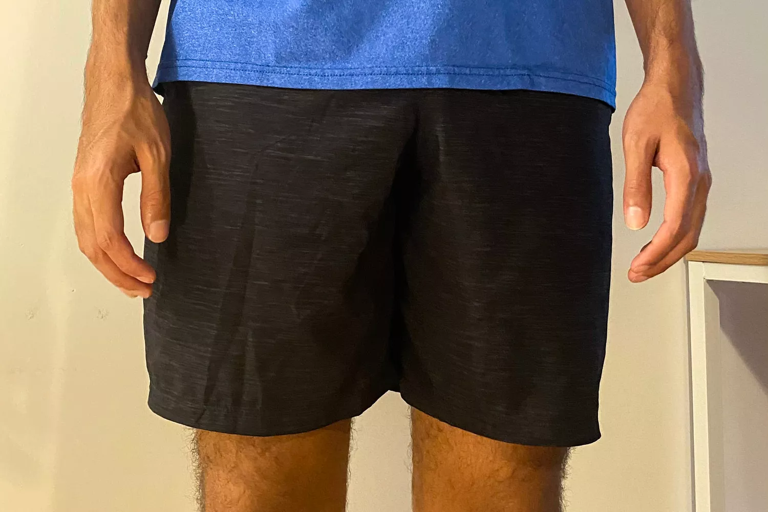 lululemon pace breaker short front view
