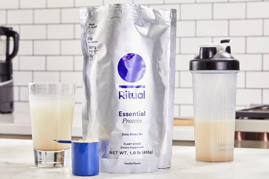 A bag of Ritual Essential Protein Daily Shake