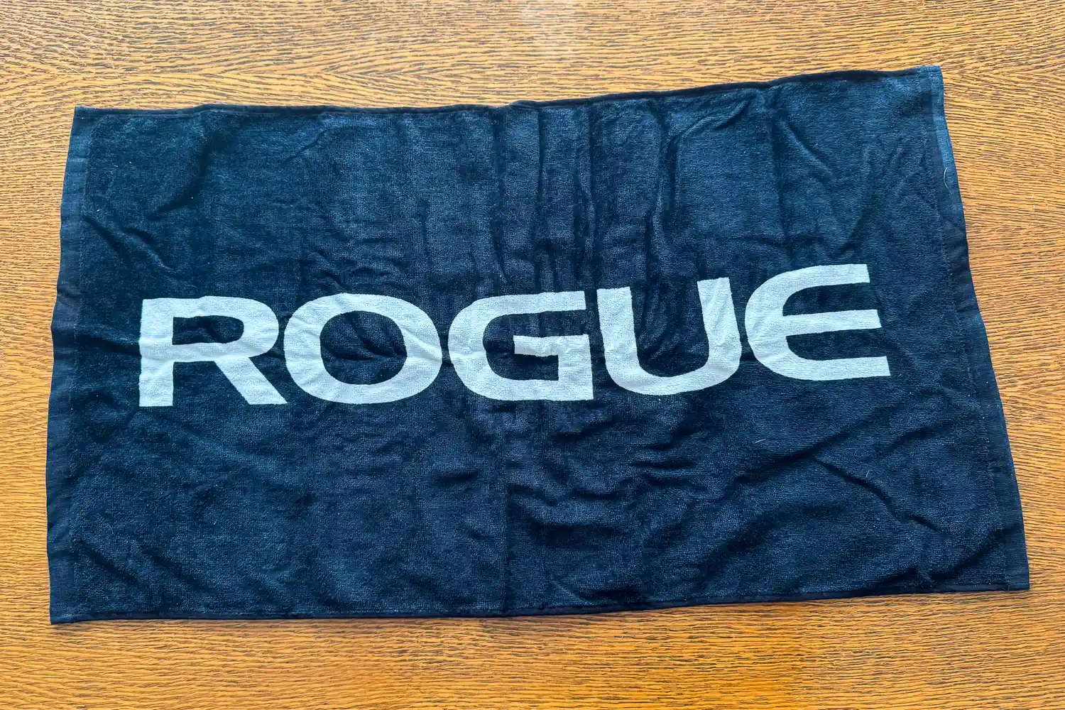 The brand name on the Rogue Gym Towel