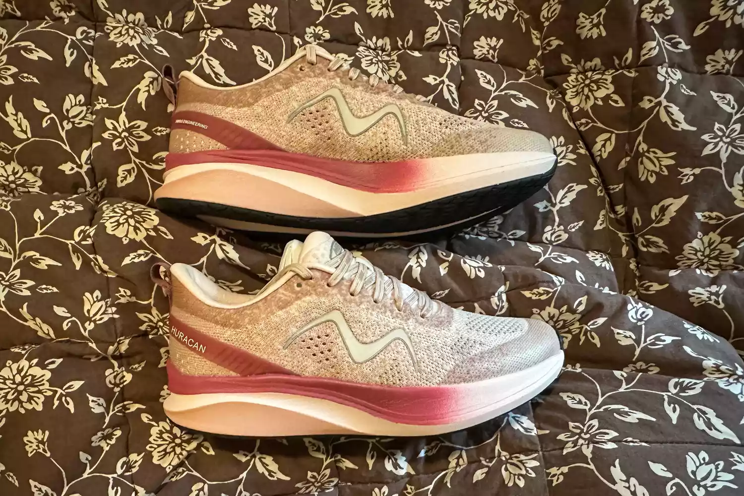 MBT Huracan 3000 Running Shoes on a bed