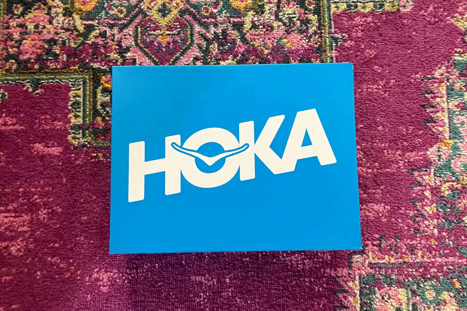 The Hoka Restore TC Recovery Shoes box
