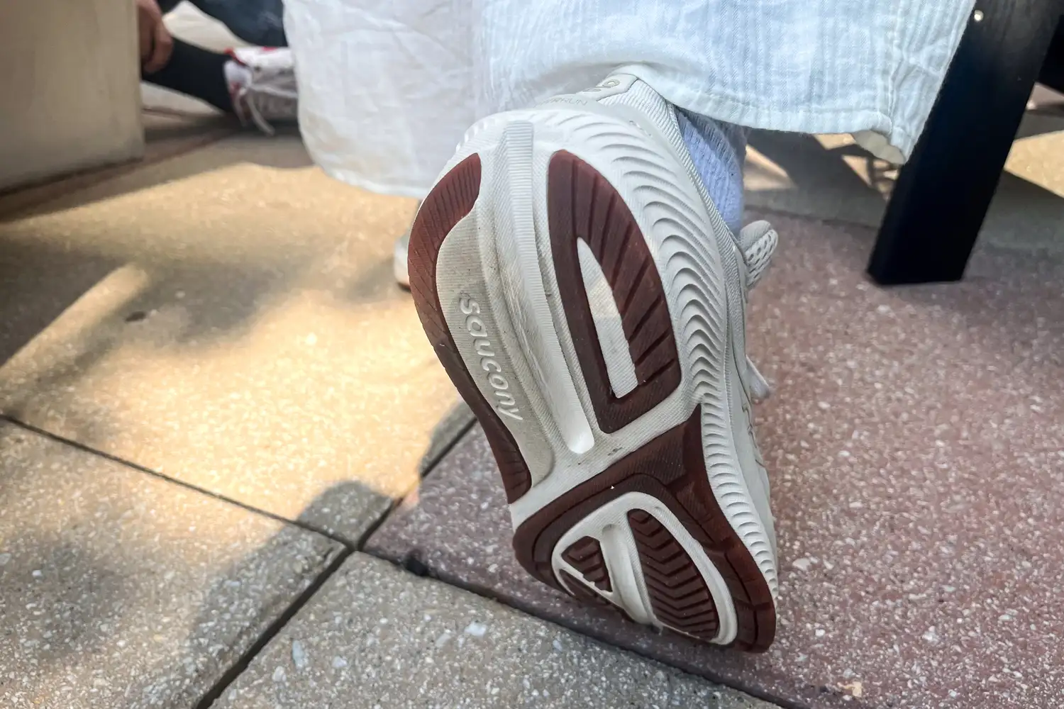 The bottom treads on the Saucony Women's Echelon 10 Running Shoes