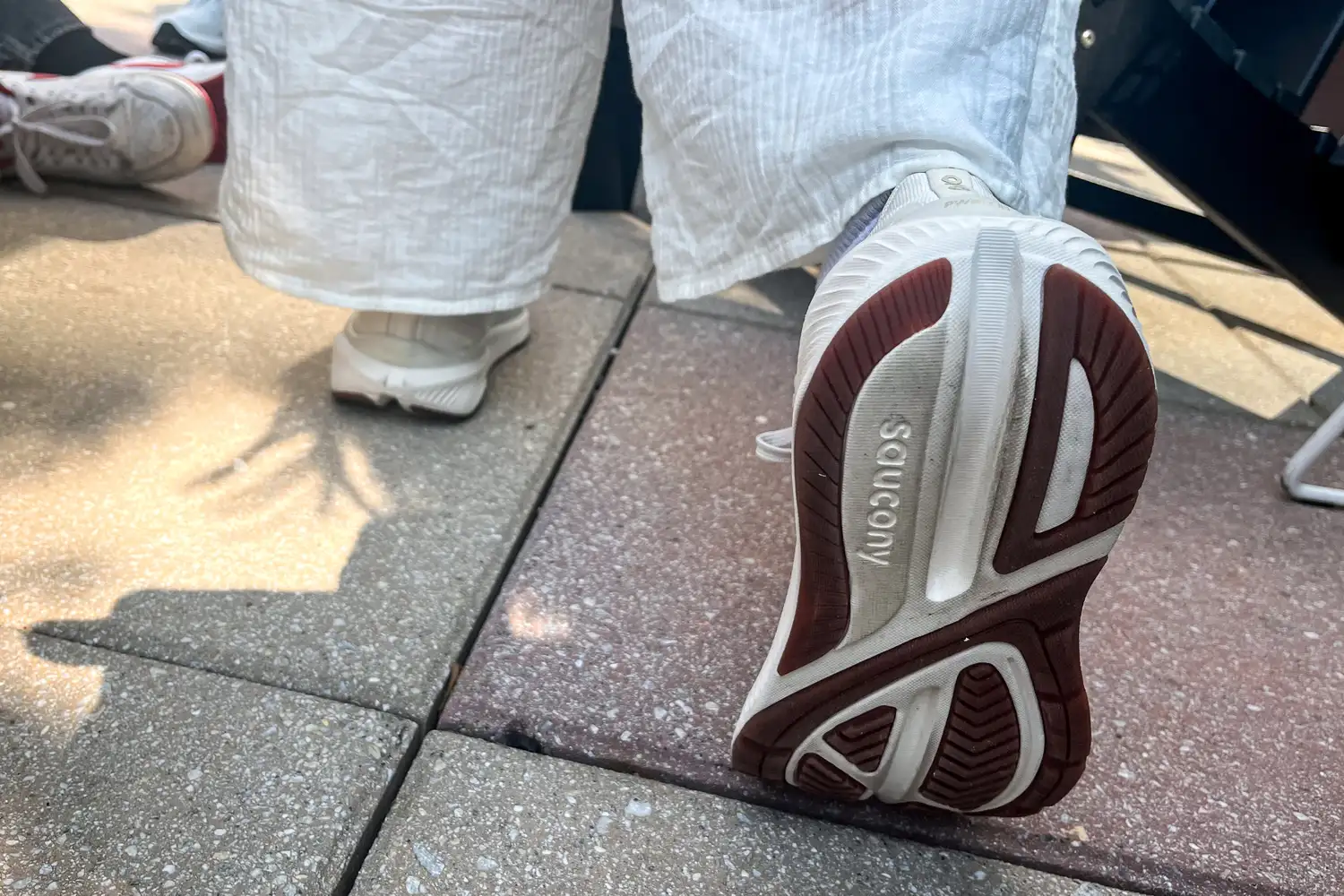 The treads on the bottom of the Saucony Women's Echelon 10 Running Shoe