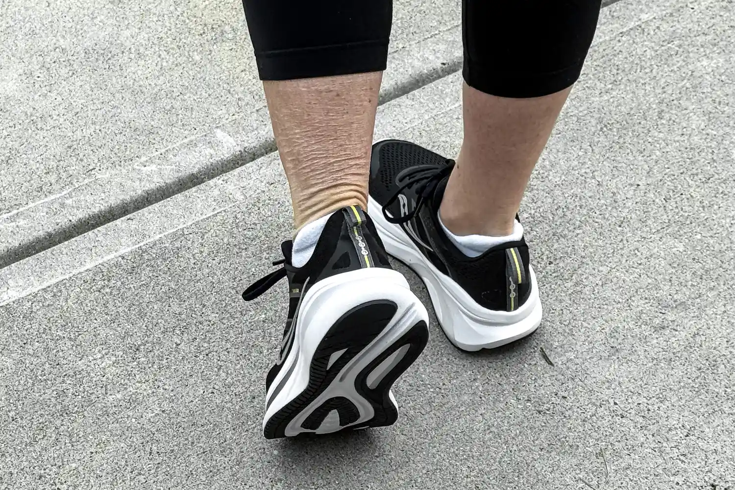 The treads on the bottom of the Saucony Women's Omni 22 Running Shoes