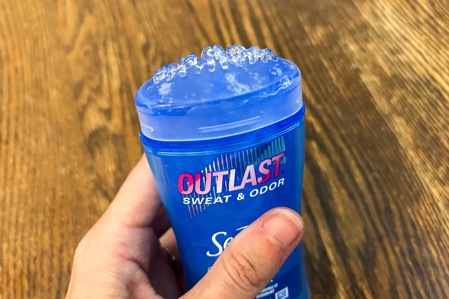 The color and texture of Secret Outlast Antiperspirant Deodorant Gel