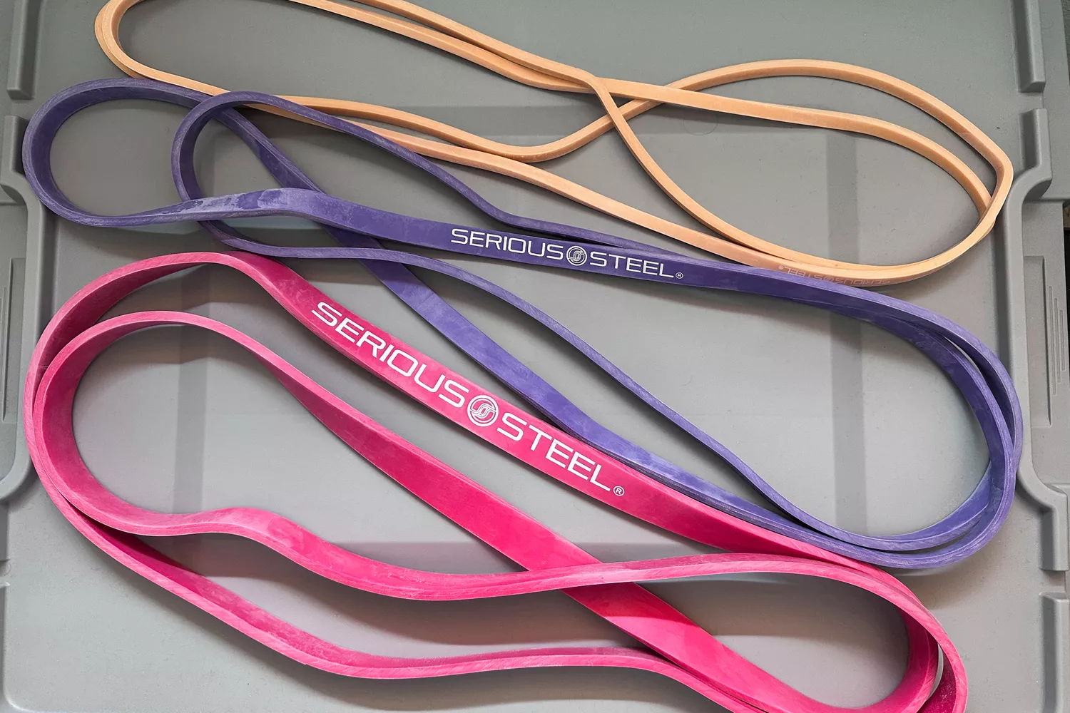 The Serious Steel 41 Heavy Duty Resistance Bands on a gray background