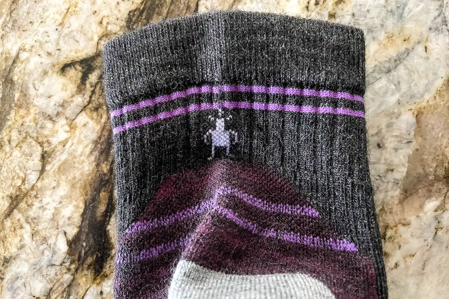 The brand logo on the Smartwool Women's Hike Ankle Sock