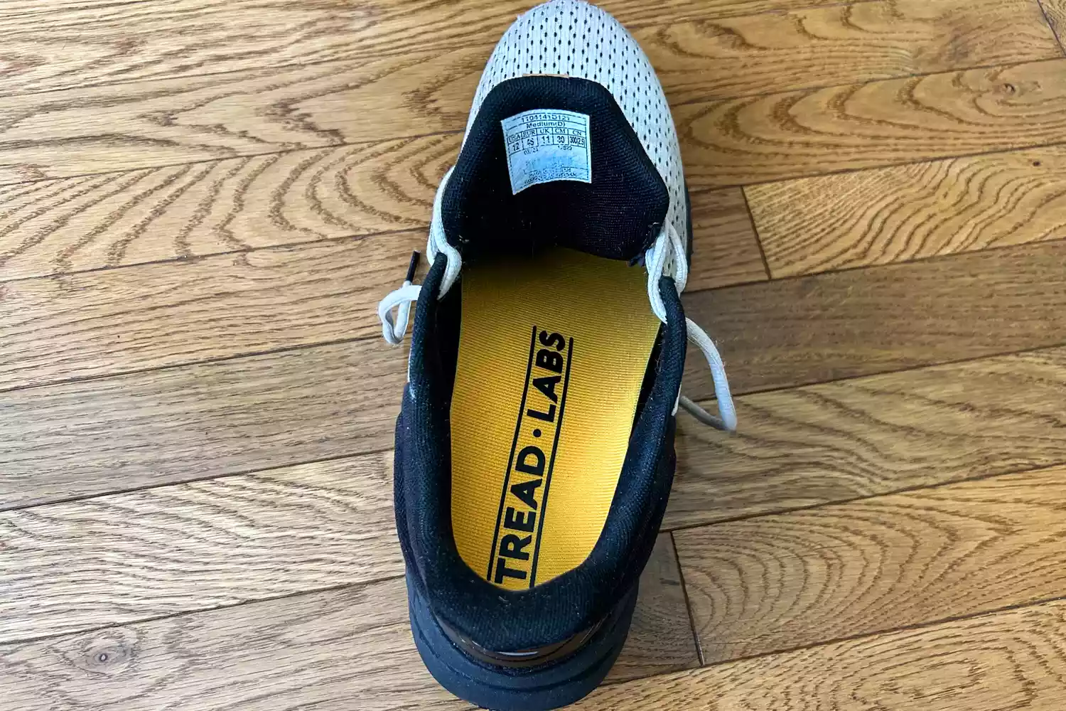 The Tread Labs Dash Insole inside a sneaker
