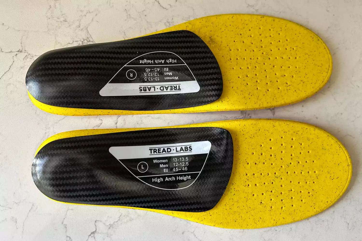 The underside of the Tread Labs Dash Insoles