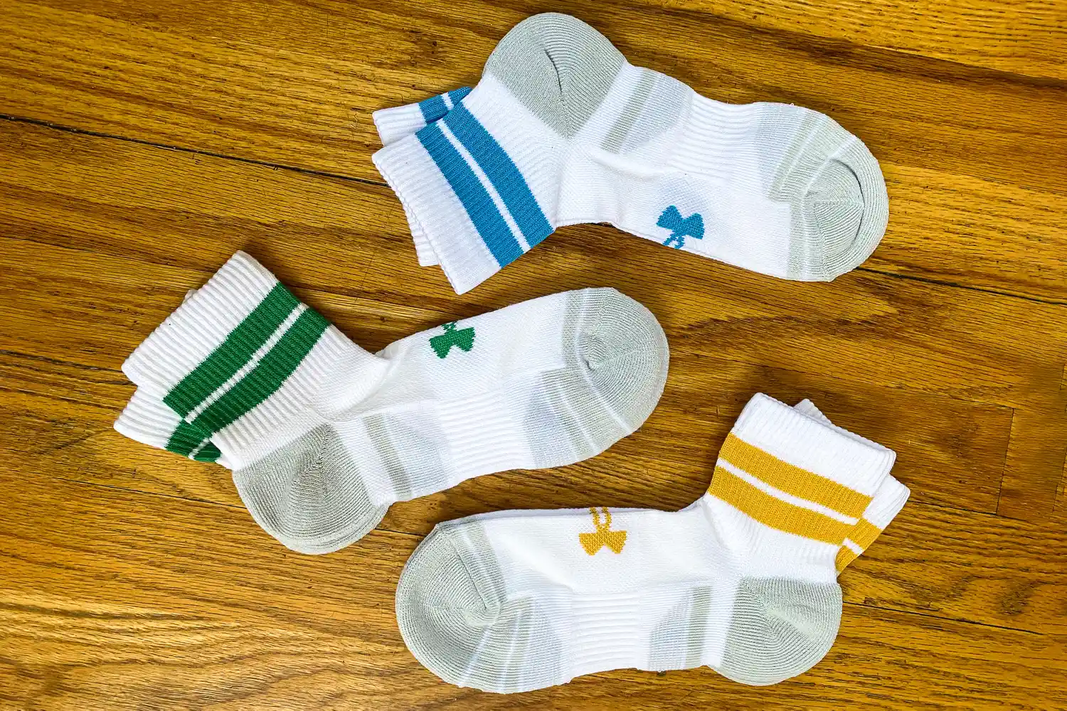 Three pairs of Under Armour UA Performance Tech Socks