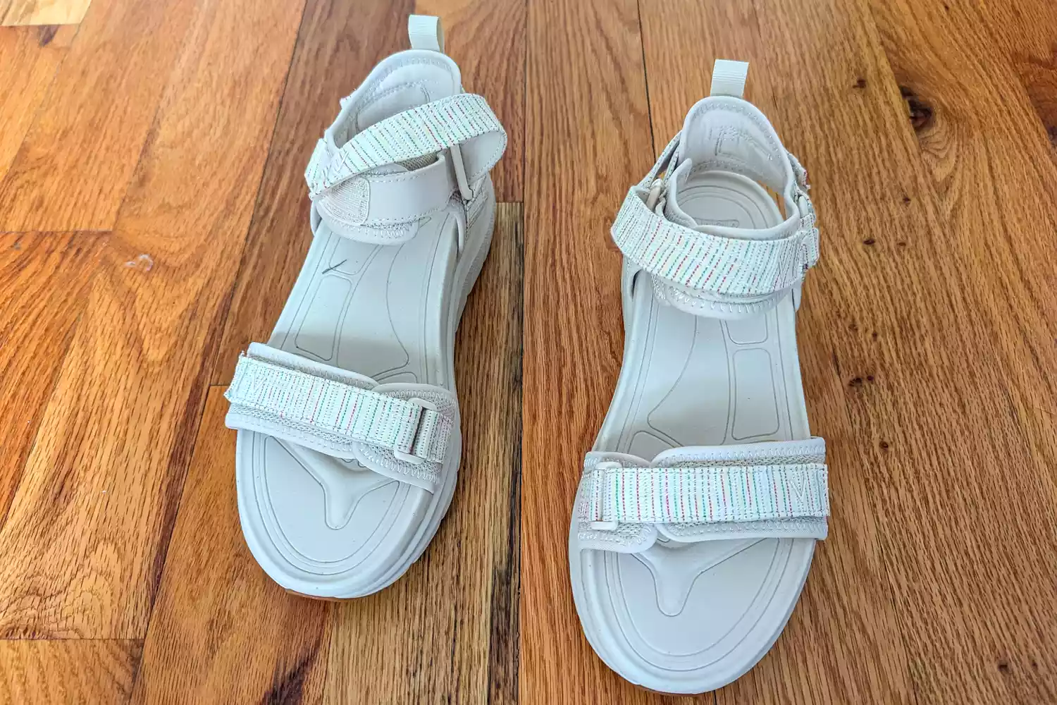 The Vionic Walk Max Wanderer Sandal on wood