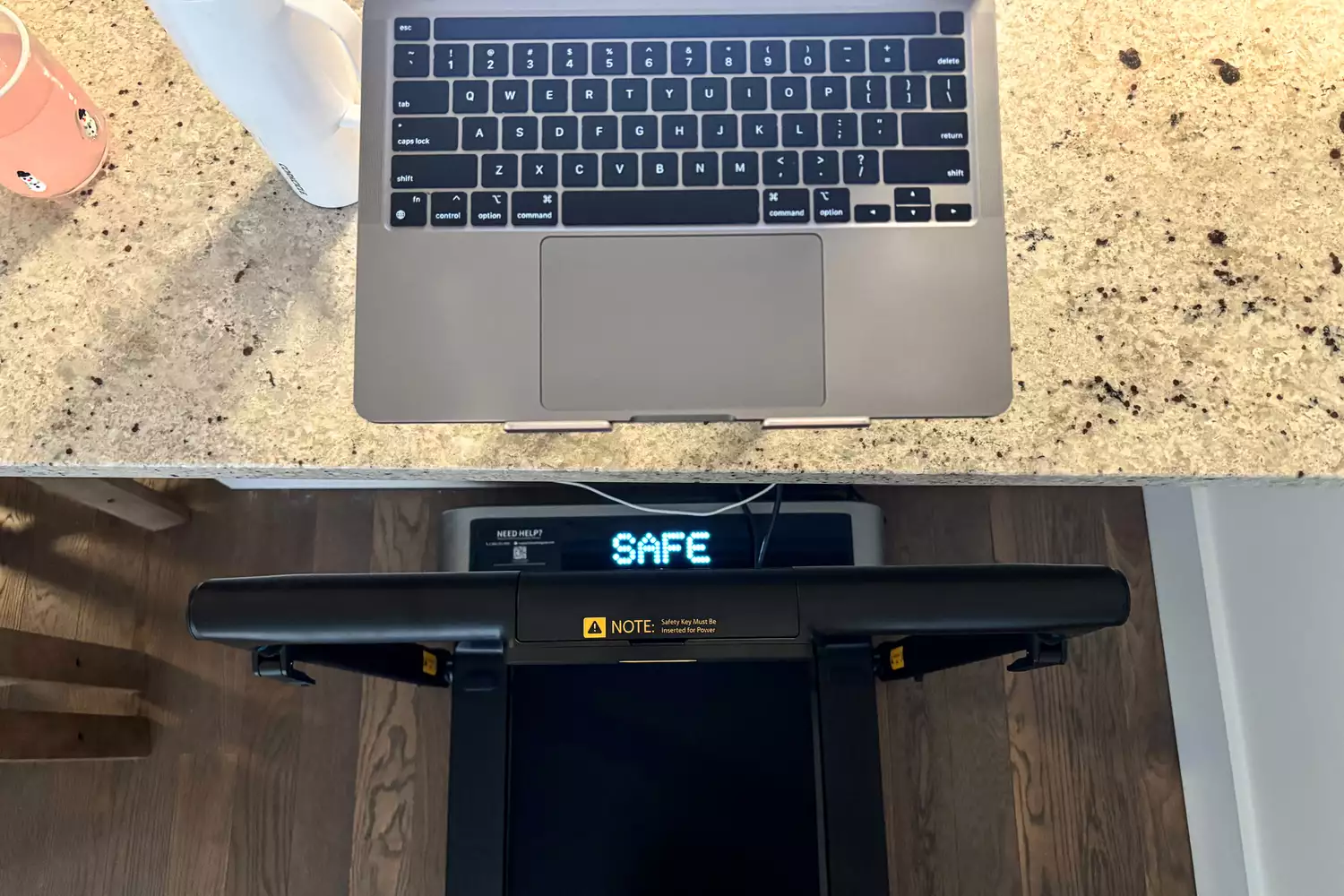 An overhead view of the WalkingPad R3 Hybrid Foldable Treadmill