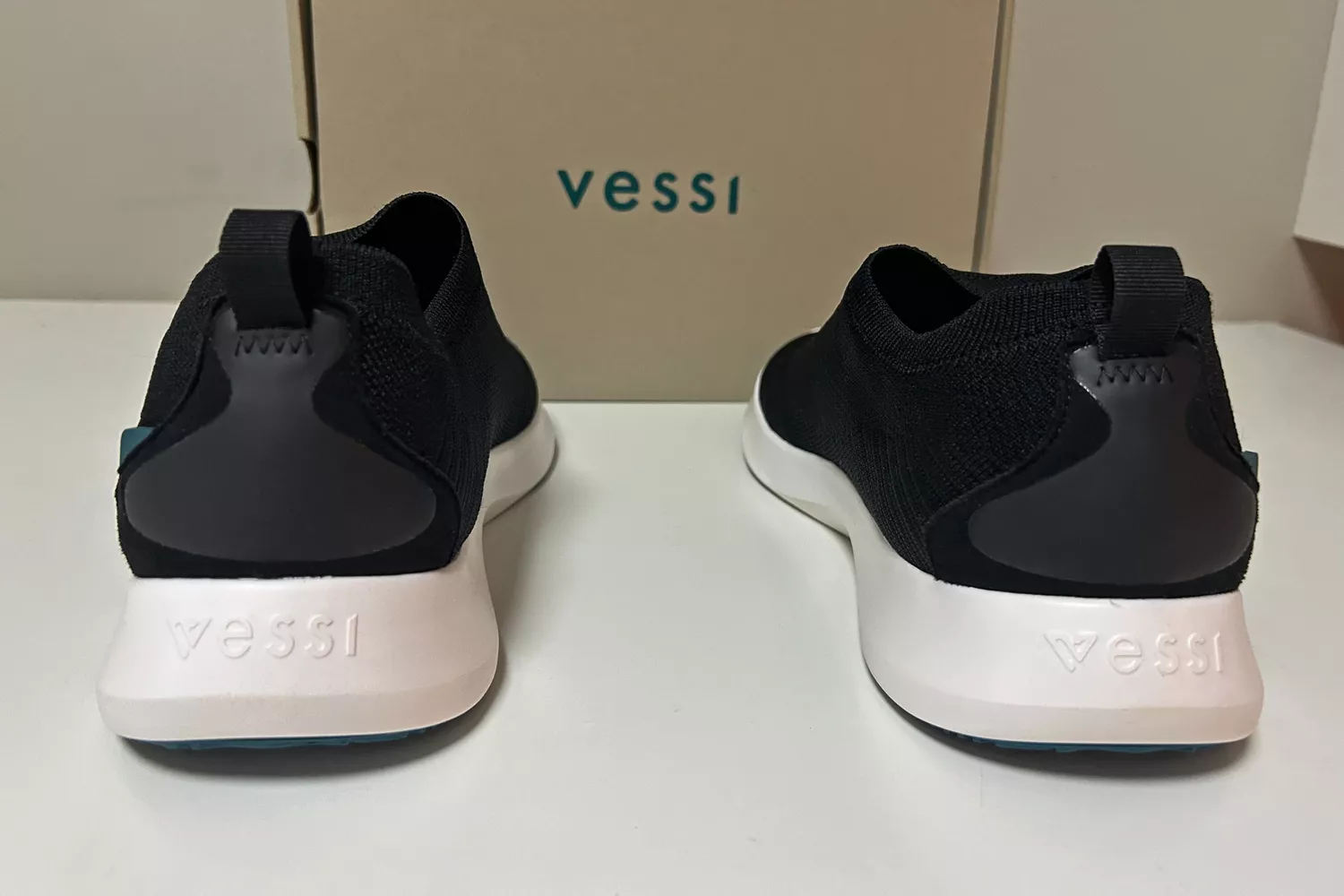 The back of a pair of Vessi Men's Everyday Move Slip Ons