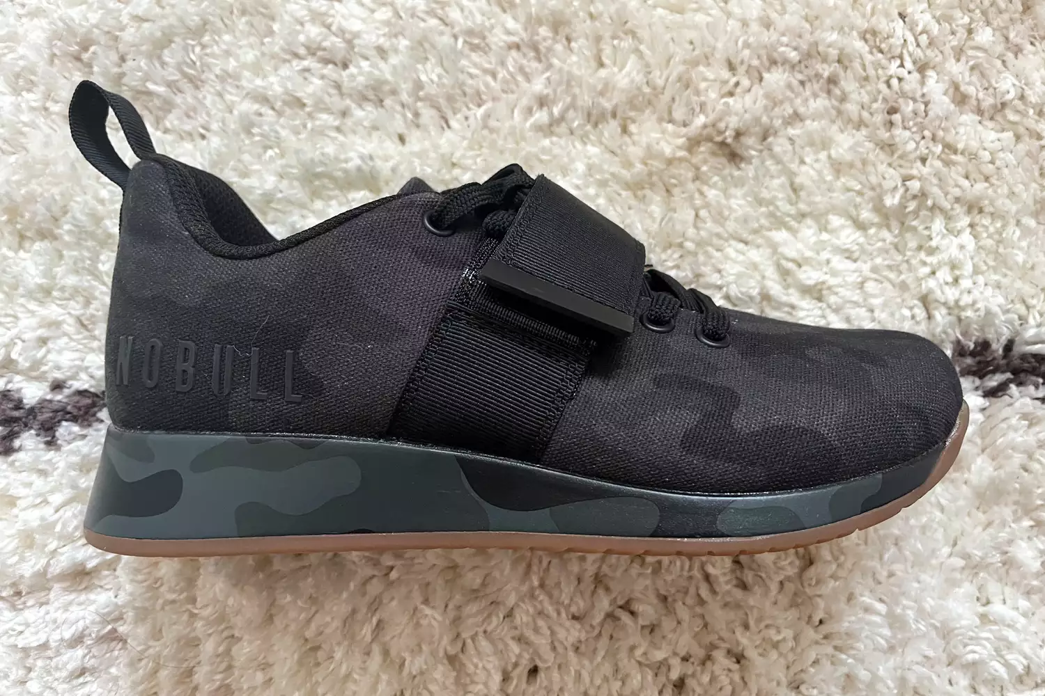 A side view of the NOBULL Women's Canvas Lifter Shoe