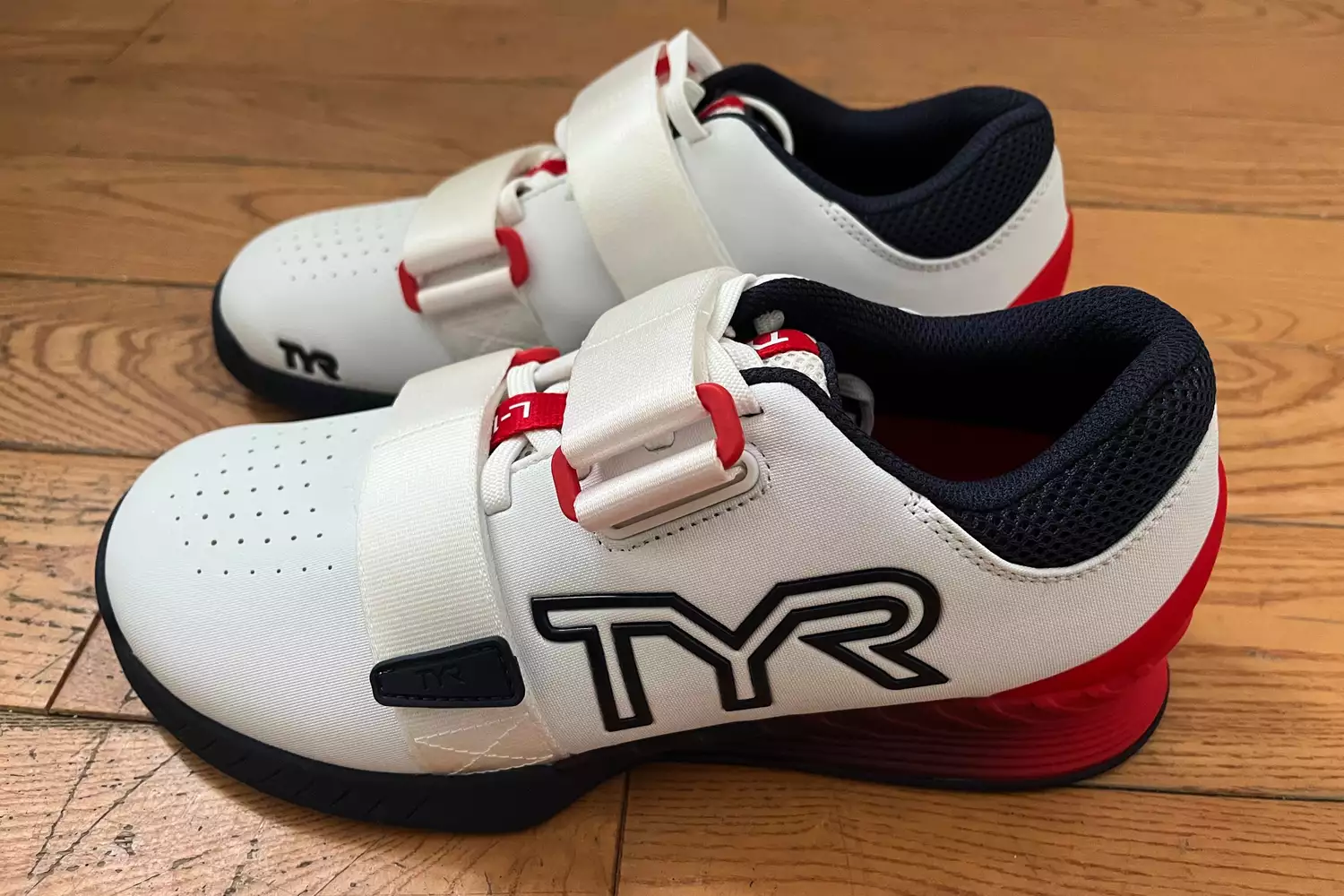A side view of the TYR Women's L-1 Lifter Shoes