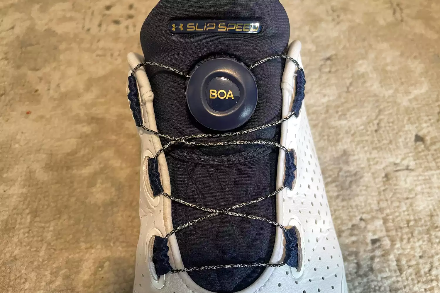 An overhead view of the Under Armour Unisex UA SlipSpeed Training Shoes