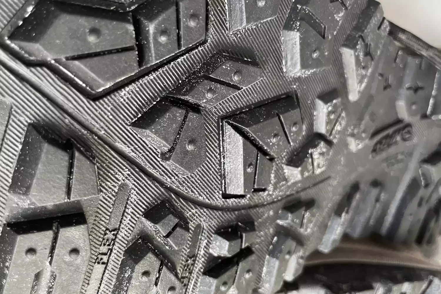 A closeup of the sole of the Hi-Tec Women's Altitude VI I WP Hiking Boots