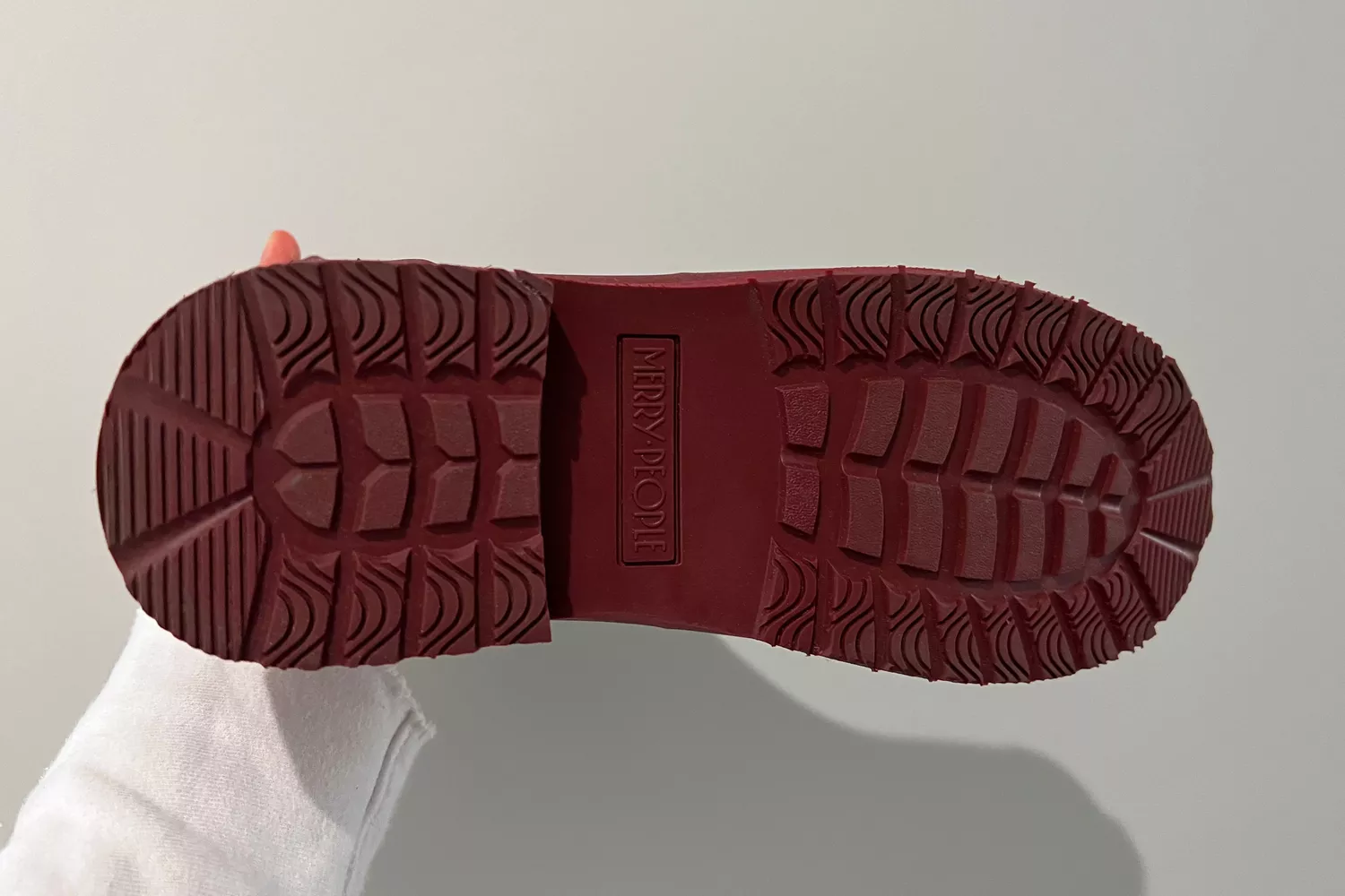 The bottom of the Merry People Bobbi Rain Boots