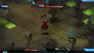 A character from Wantless fighting an enemy in the game. A character from Wantless fighting an enemy in the game.