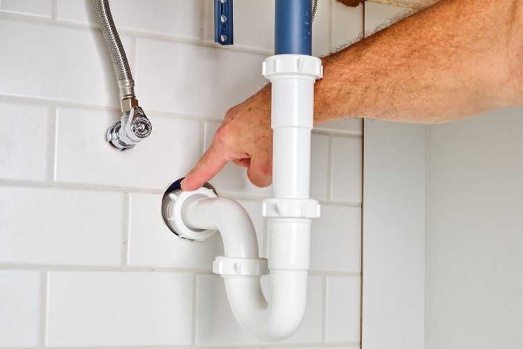 Bathroom sink drain pipe