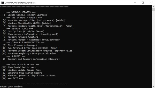 Windows Maintenance Tool