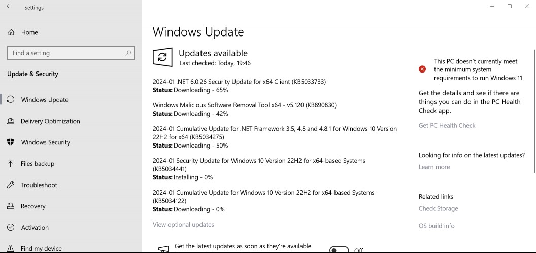 Windows Security Updates for January 2024