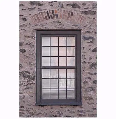 A building with trimmed windows.