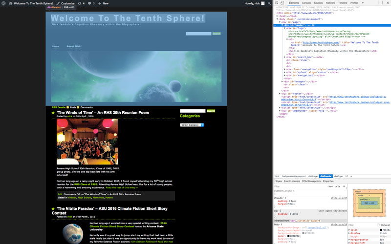 Using the 'inspect' feature from your browser helps you locate specific website files.